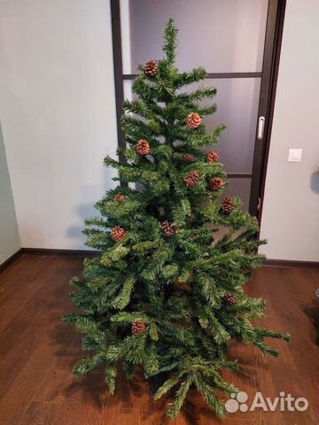 Елка искусственная 150 см с шишками