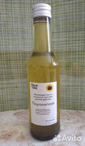 Подсолнечное масло из очищенных семечек