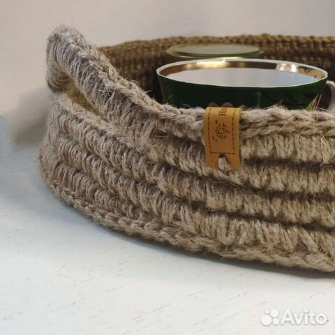 Поднос из джута