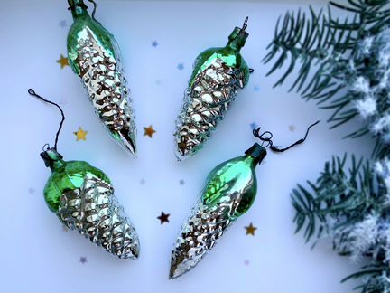 Елочные игрушки СССР шишки