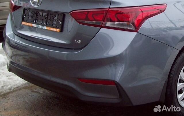 Бампер задний Hyundai Solaris 2 серый