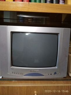 Телевизор evgo, ламповый. Маленький