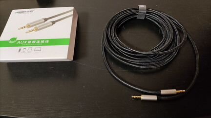 Аудио кабель 3,5 Jack на 3,5 Jack (5м)