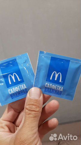 Влажные салфетки макдак