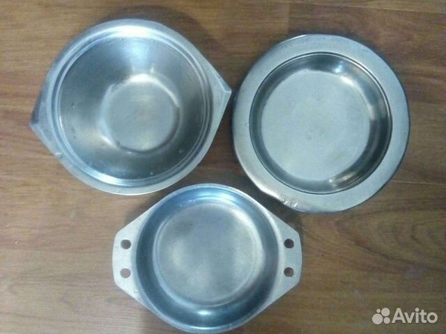 Тарелки из нержавейки СССР