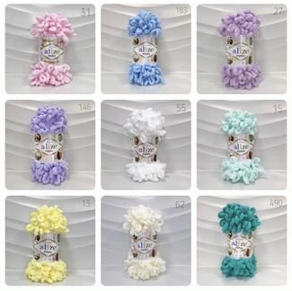 Пряжа плюшевая Alize Puffy (Ализе Пуффи)