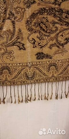 Палантин шерсть+ шелк