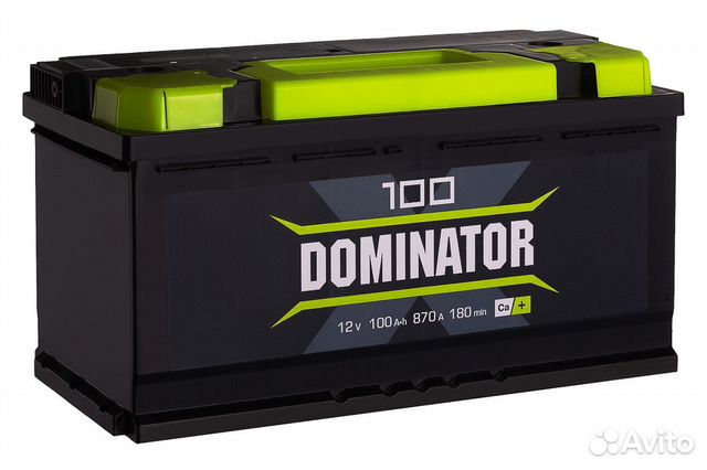 Аккумулятор автомобильный Dominator 100R 870А 353x