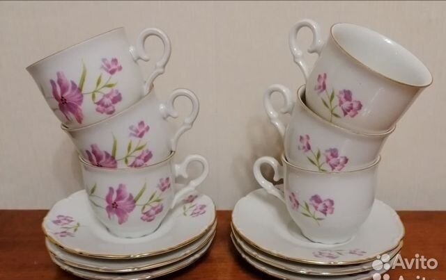 Антикварный кофейный сервис Чехословакия