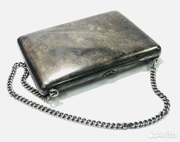 Портсигар. Сумочка. Серебро 84 проба 154.16 грамм