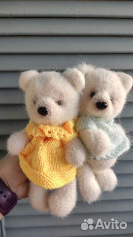 Игрушка вязаная Мишка Тедди, ручная работа