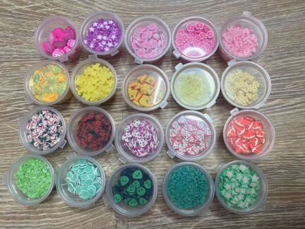 Набор фимо 20 шт, добавки для слаймов