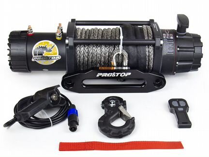 Лебедка автомобильная PRO-TOP 12500 lbs с синтетич