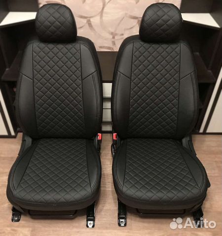 Чехлы на Kia Rio 3 (экокожа с перфорацией)