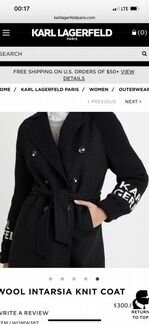 Новое женское пальто от Karl Lagerfeld М(46р)