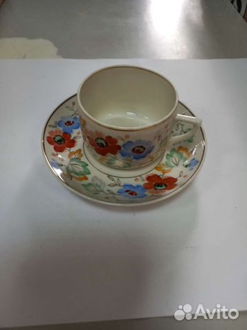 Сервиз Песочное Полевые цветы 1958г элементы