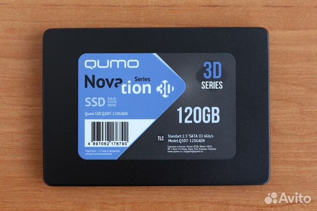 Ssd диск qumo novation 3d tlc 120 гб q3dt 120gaen sata обзор