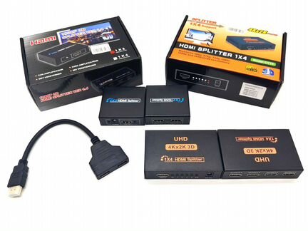 Hdmi сплиттер и разветвители 1x2/1x4