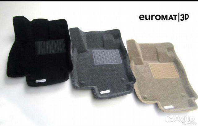 Коврики ворсовые(текстильные) 3d