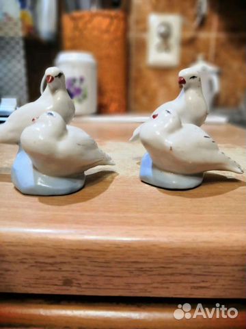 Пара голуби статуэтки 2 шт времен СССР