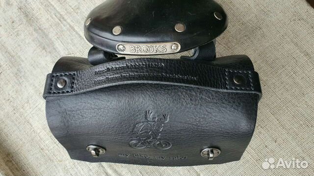 Сумка для велосипеда кожаная велолось, handmade