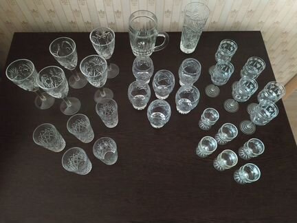 Рюмки хрустальные