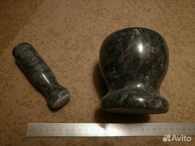 Каменная ступка с пестиком купить в Москве | Товары для дома и дачи | Авито