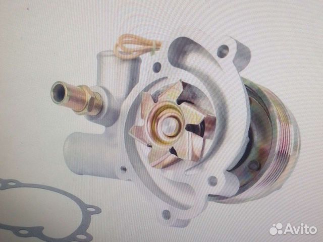 Помпа Газель дв.405 Евро 3 2 электрогидромуфта