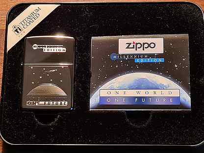 Zippo Millennium Edition. 99 г. Титан. Новая.Лимит