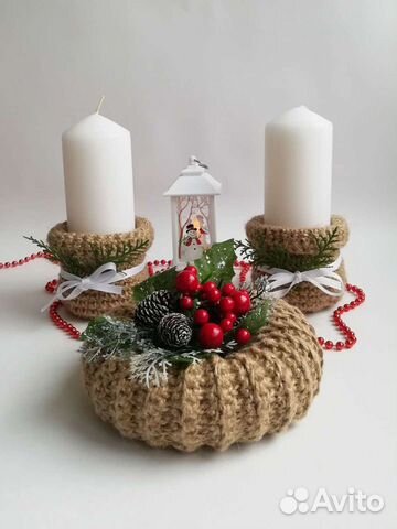 Подсвечники новогодние