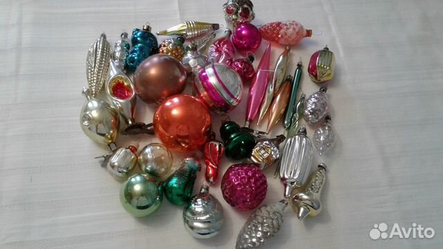 Елочные игрушки СССР, цена за все пакетом