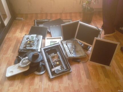 З/ч для монитора корпус подставка плата экран ламп