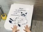 Наклейка кот для интерьера объявление продам