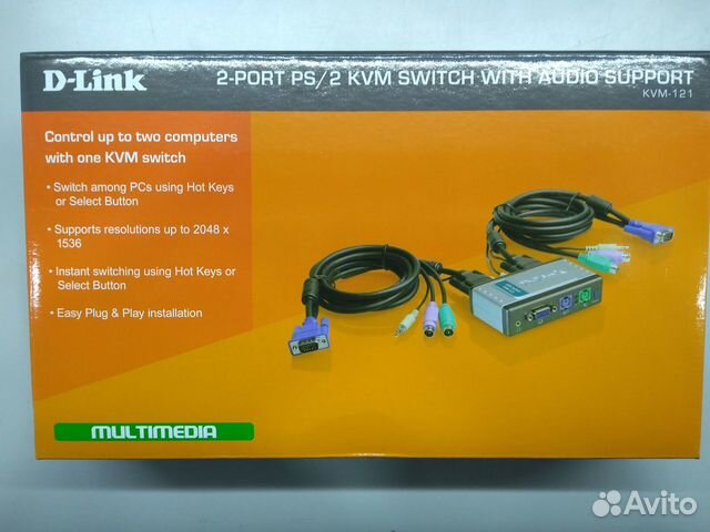 KVM переключатель D-Link KVM-121