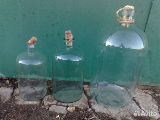Бутыли старинные для браги,самогона