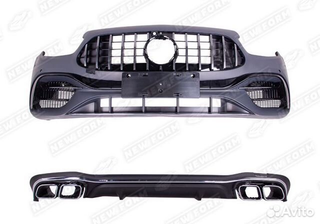 Обвес 63 AMG хром Mercedes E-class W213 рестайлинг