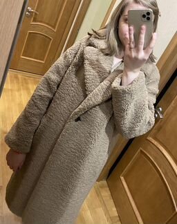 Пальто из искусственной овчины Zara