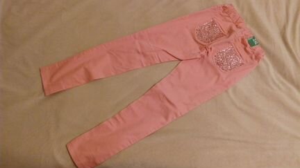 Джинсы Benetton с пайетками для девочки