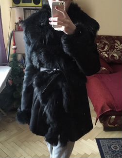 Дубленка новая, кожа+ мех ягнёнка