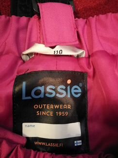 Штаны зимние Lassie для девочки, разм.110