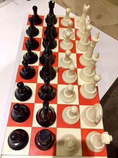 Шахматы СССР 1970-1980е, крупные, карболит