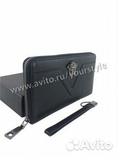 Кожаный клатч органайзер Versace арт.962-2