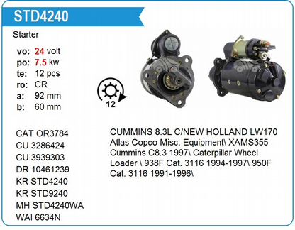 Стартер на двигатель Cummins