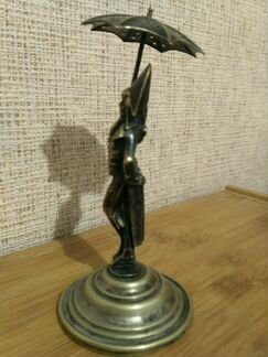 Фигурка фруже антикварная посеребреная,Мальчик с з
