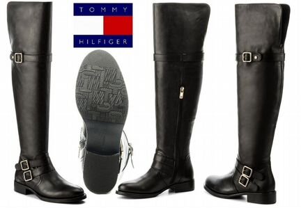 Сапоги кожаные ботфорты Tommy Hilfiger новые ориг