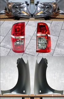 Фары фонари крылья Тойота Хайлюкс 7 поколение