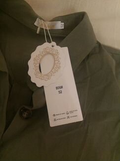 Платье хаки новое 52 р