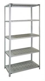 Стеллажи с порфорированными полками для рассады и