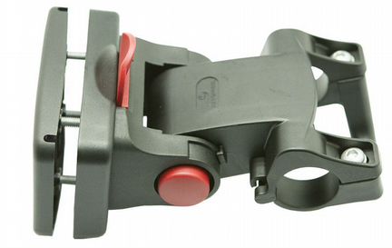 Кронштейн sw-qrb5 для корзины на руль 22,2 - 31,8мм. быстросъёмное крепление. регулируемый угол наклона. материал: пластик. цвет: чёрный