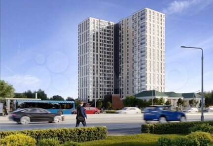 3-к квартира, 65.5 м², 3/24 эт.